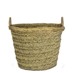Moroccan Straw Basket. Lg.