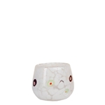 White Murano Tea Light Cup
