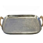 Aluminum Rattan Tray; XL