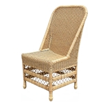 Natural Light Wicker Side Chair
