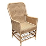 Natural Light Wicker Arm Chair