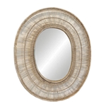 Malawi Cane Oval Mirror