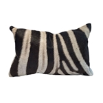 Zebra Hide Lumbar Pillow