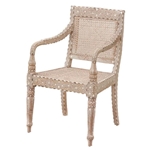 Raj Colonial Inlay Armchairs
