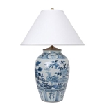 Chinese Blue and White Table Lamp