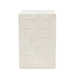 Ivory Parchment Wastebasket
