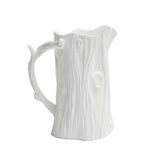Faux Bois Stoneware Pitcher