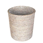 Bleached Round Wastebasket; Sm.