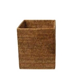 Rattan Square Wastebasket