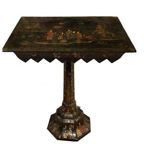 William Laman Furniture.Garden.Antiques - Japanned Lacquer Table