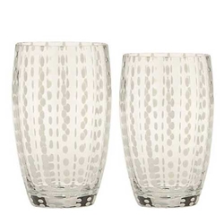 Italian Transparent Perle Tumblers