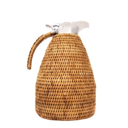 RATTAN THERMOS CARAFE - Privet House Supply