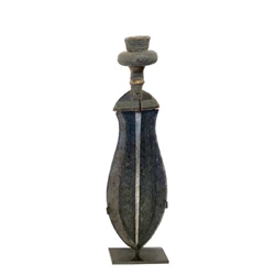 Mamvu Ceremonial Knife on Stand