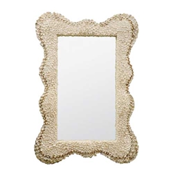 White Shell Mirror