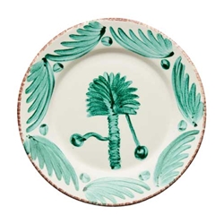 Green Portuguese Talavera Plate