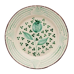 Green Portuguese Talavera Plate