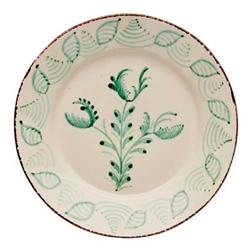 Green Portuguese Talavera Plate