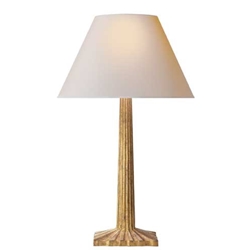 Gilt Fluted Table Lamp