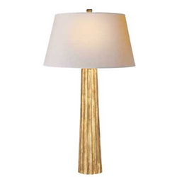 Gilt Fluted Spire Table Lamp