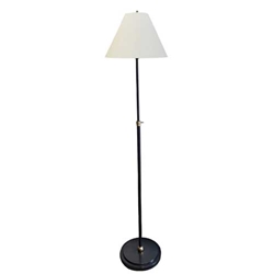 Adjustable Bronze and Brass Floor Lamp