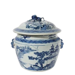 Chinese Covered Rice Jar