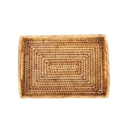 Honey Rattan Morning Tray; Sm.