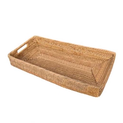 Honey Rattan Narrow Tray