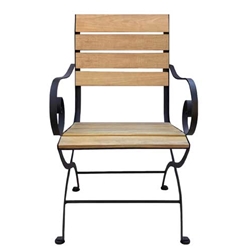 French Teak Arm Chair