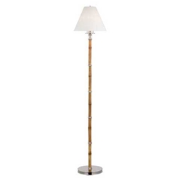 Bamboo Nickel Floor Lamp