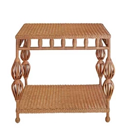 Kenan Wicker Side Table