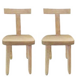 Brutalist T Oak Chair