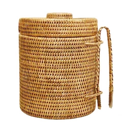 Honey Rattan Ice Bucket; XL