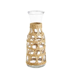 Natural Lattice Woven Carafe