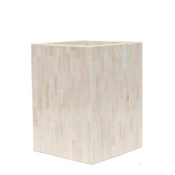 Bone Inlay Wastebasket