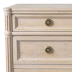 Bleached Oak Commode