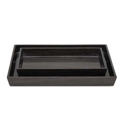 Deco Ebonized Oak Trays