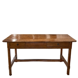 French Walnut Library Table