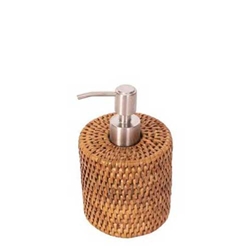 Honey Rattan Soap Dispenser