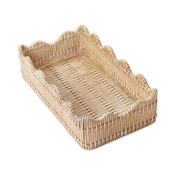 Basketweave Guest Towel Basket