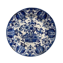 Blue and White Delft Charger