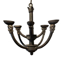 Greco Roman Bronze Chandelier