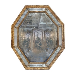 Venetian Octagonal Gilt Mirror
