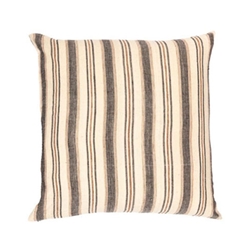 Pair Charcoal Stripe Pillows