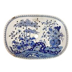 Chinese Blue and White Canton Strainer