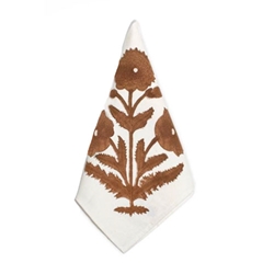 Hand Block Print Poppy Napkins