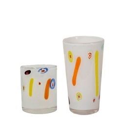 White Murano Tumbler