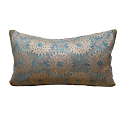 Fortuny Blue Vana Lumbar Pillow