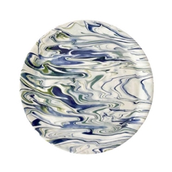 Ocean Marbleized Dinner Plate