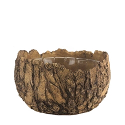 Faux Bois Planter; Lg.