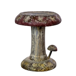 Mushroom Rusticated Garden Stool